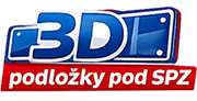 3D podložka pod SPZ