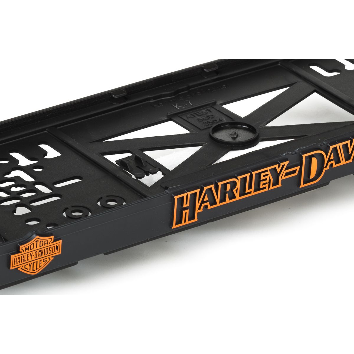 3D Podložka pod SPZ HARLEY DAVIDSON oranžová (2ks) - Obrázek 2