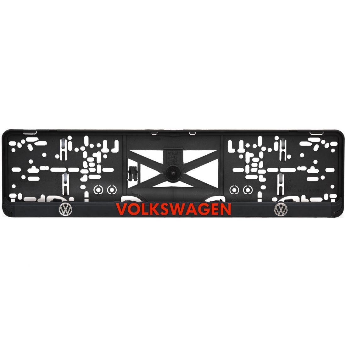 3D Podložka pod SPZ VOLKSWAGEN červená (2ks) - Obrázek 3
